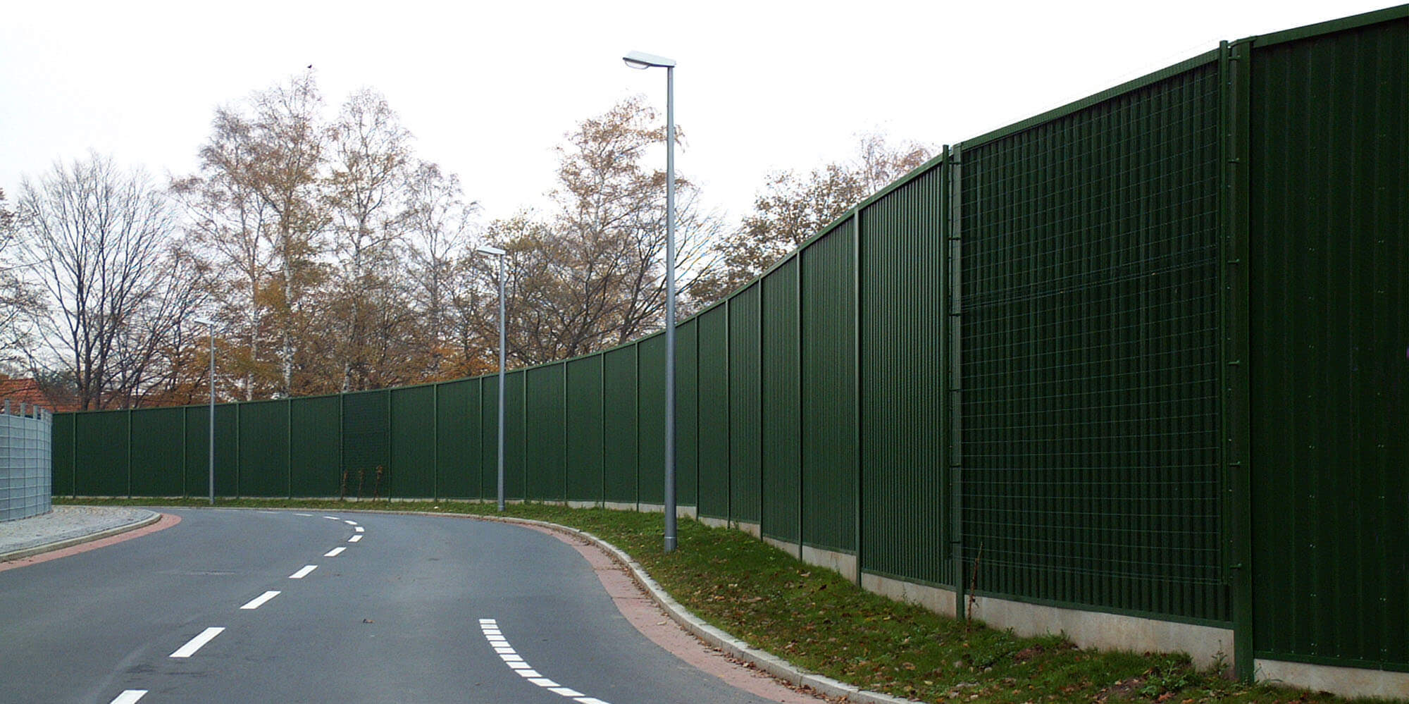 Lärmschutzwand in Leichtmetallbauweise